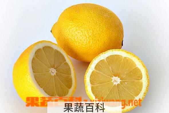 果蔬百科鲜柠檬片泡水