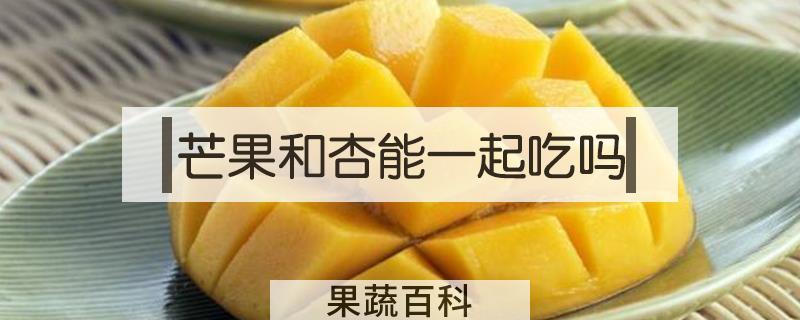 芒果和杏能一起吃吗