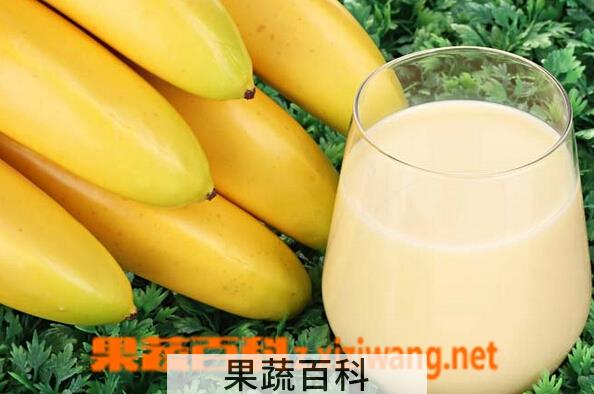 果蔬百科香蕉牛奶