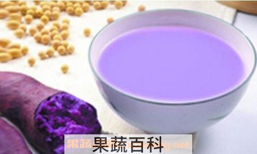 紫薯能与豆浆一起吃吗