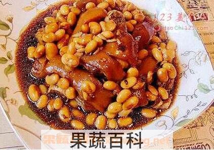 猪蹄和黄豆能一起吃吗