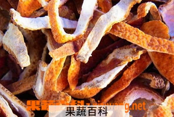 果蔬百科桔子皮泡脚