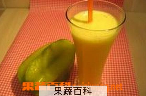 果蔬百科自制杨桃汁