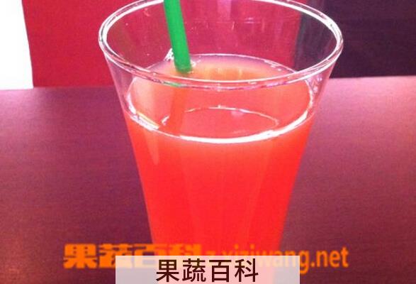 果蔬百科自制西柚汁
