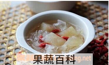 果蔬百科银耳梨汤