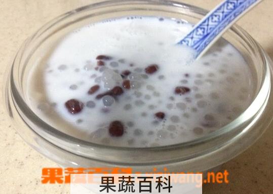 果蔬百科椰汁西米露