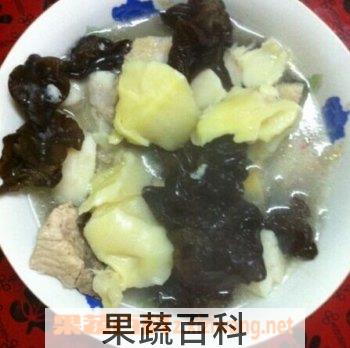果蔬百科榴莲壳排骨汤
