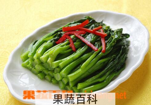 果蔬百科菜心的营养价值与功效