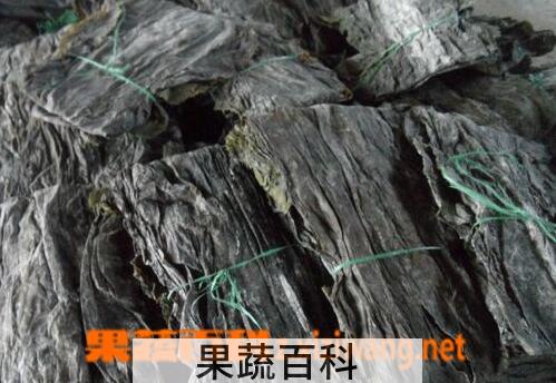 果蔬百科干海带的功效与作用
