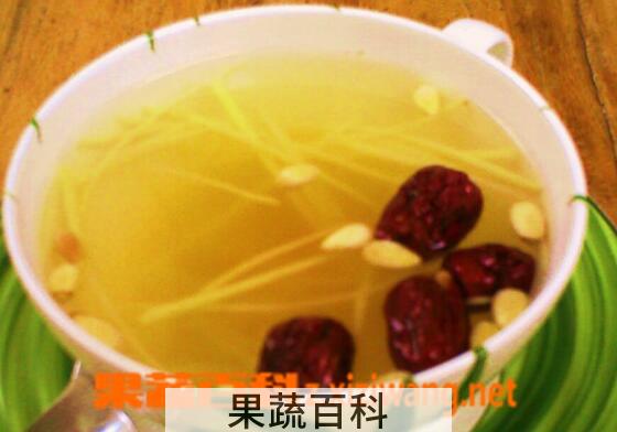 果蔬百科生姜泡水的功效与作用