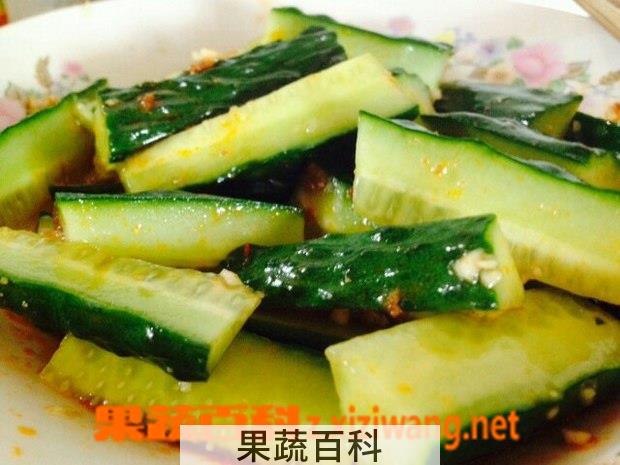 果蔬百科醋拌黄瓜的材料和做法步骤