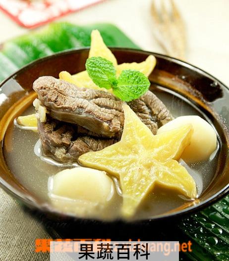 果蔬百科桃炖牛腱汤