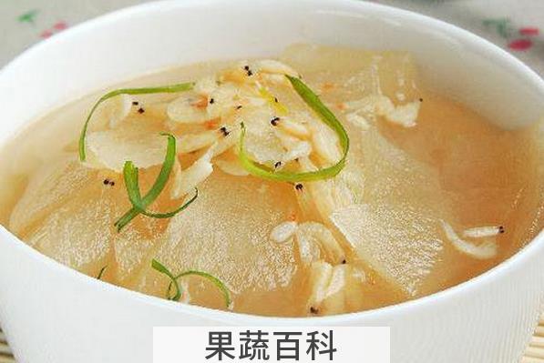 果蔬百科冬瓜虾皮汤的营养价值与功效