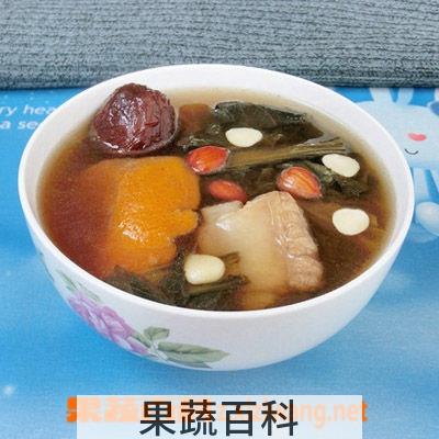 果蔬百科罗汉果白菜干猪肺汤