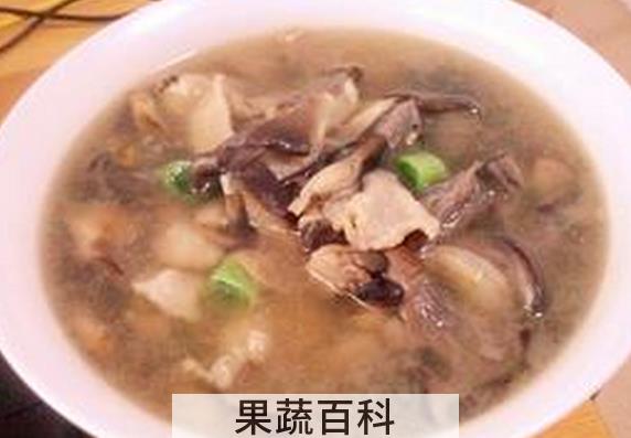 果蔬百科蘑菇猪肉汤的做法与功效