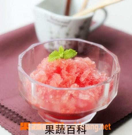 果蔬百科西瓜冰沙