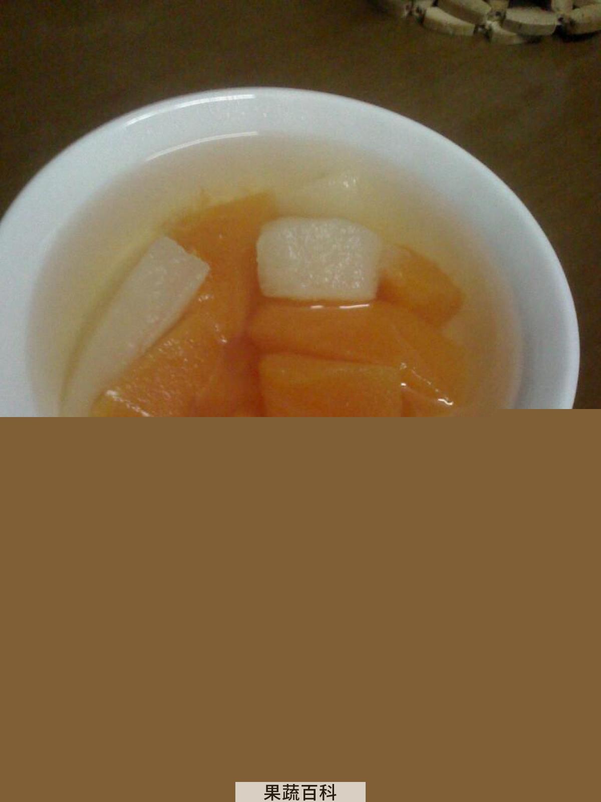 果蔬百科木瓜炖雪梨