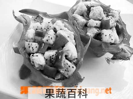 果蔬百科火龙果炒鸡丁