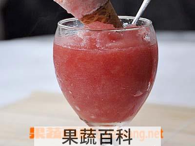 果蔬百科西瓜冰沙