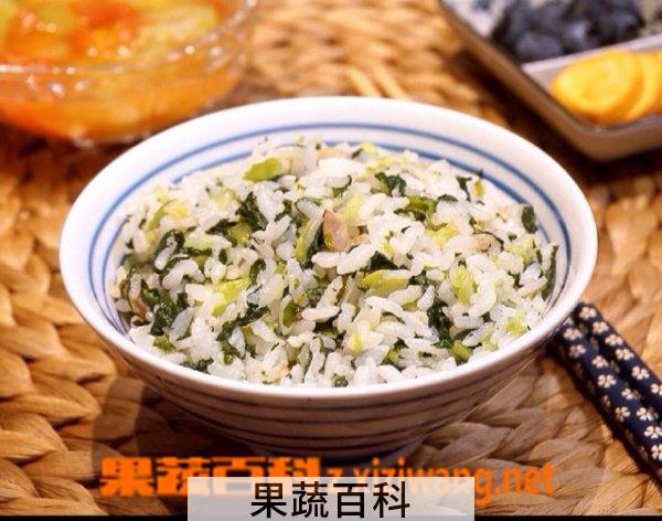 果蔬百科咸肉菜饭的做法大全