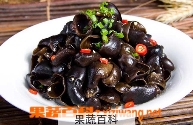 果蔬百科黑木耳的功效与作用