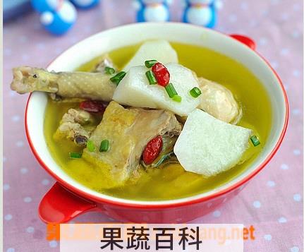 果蔬百科山药炖鸡汤的做法