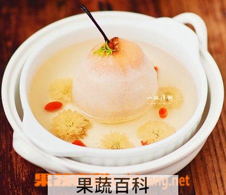 果蔬百科菊花雪梨茶
