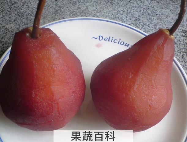 果蔬百科红酒蜜梨