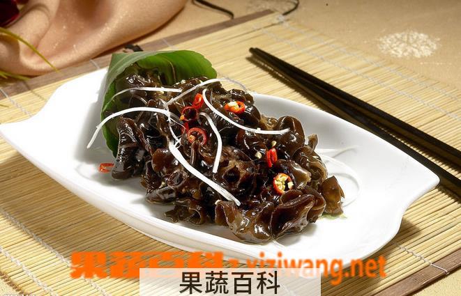 果蔬百科东北野生黑木耳的做法