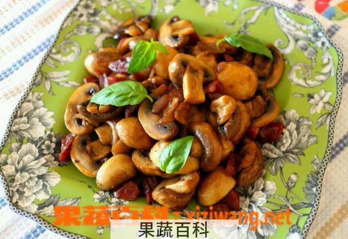 果蔬百科家常草菇的做法详解