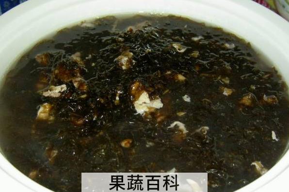 果蔬百科紫菜汤的功效与作用