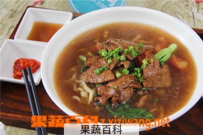 果蔬百科猪肝面的做法大全