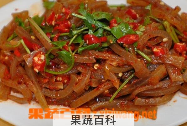 果蔬百科猪皮的做法