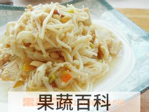 果蔬百科金针菇炒肉丝怎么做