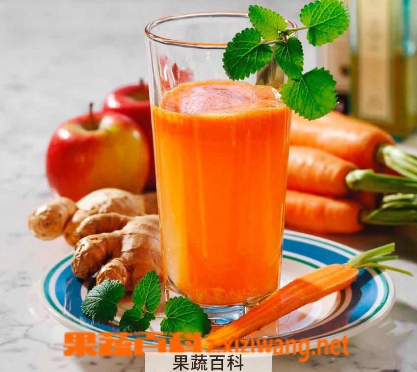 果蔬百科胡萝卜苹果汁的功效
