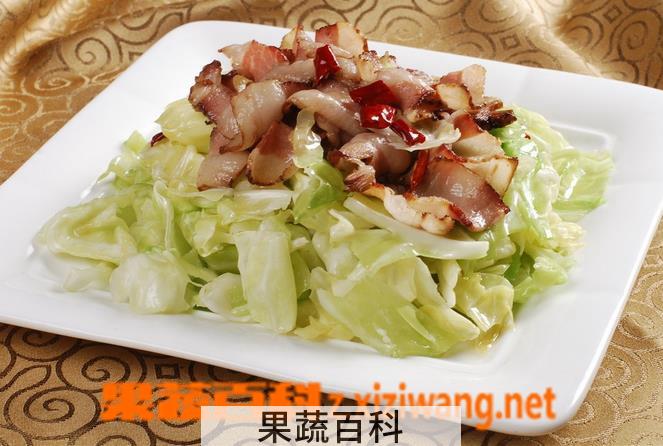 果蔬百科白菜炒肉的做法大全