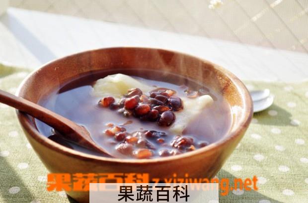 果蔬百科年糕红豆汤的做法